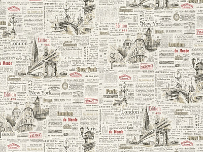 Обои виниловые на флизелиновой основе Славянские обои Elegance collection 2367-04 1,06x10,05 м 