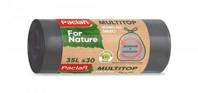 Мішки для побутового сміття Paclan For Nature відновлені стандартні 35 л 30 шт.