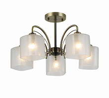 Люстра потолочная Sensio Nubia 5x40 Вт E27 античная бронза/белый LS-07391/5W-E2740W