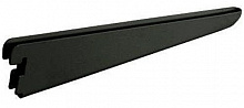 Кронштейн до гардеробної системи Larvij 480 мм для полиці з ДСП L9006BL чорний