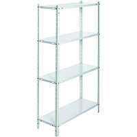 Стеллаж металлический бытовой СПУ-1 1500x750x300 мм белый 