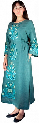 Сукня Галерея льону Тиса темно-полиновий р. 44 0080/44/1401