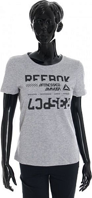 Футболка Reebok WOR CS TEE AY1922 M сірий