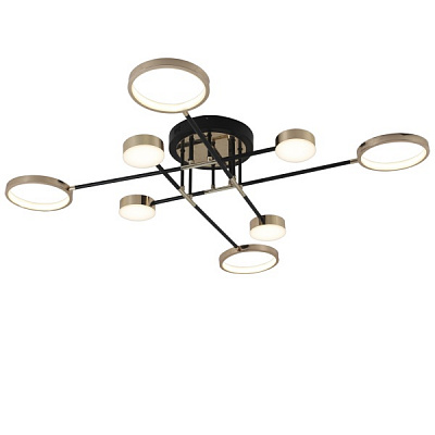 Люстра светодиодная Victoria Lighting 72 Вт черный/золото Amor/PL8 