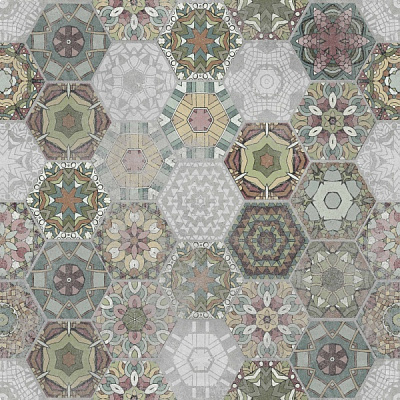 Плитка Stargres Patchworkhexagon Colour 60x60 