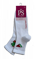 Комплект носков Premier Socks с имитацией резинки р. 23-25 белый с рисунком 2 пар 