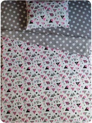 Комплект постільної білизни Весела геометрія 2,0 білий із малюнком UP! (Underprice)