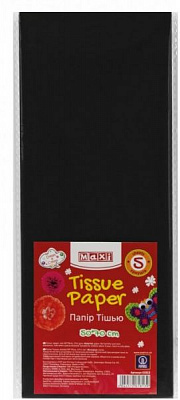 Папір крафт 50x70 см чорний Maxi