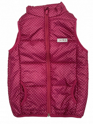 Жилет детский для девочки JOIKS р.134 малиновый JD-14/134 