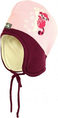 Шапка HUPPA для малюків KARRO 1, XS р.43-45 бордовий 80290104-90134-0XS