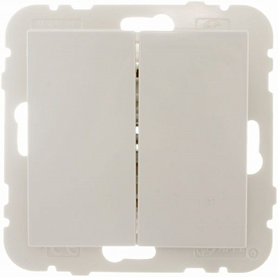 Вимикач прохідний двоклавішний Efapel Logus без підсвітки 10 А 250В IP20 слонова кістка