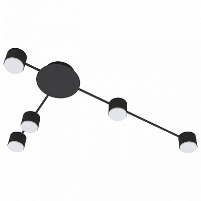 Люстра потолочная Hopfen VENNSKAP-GX-5WL BK 5xGX53 черный