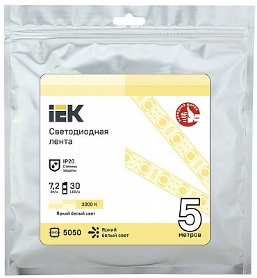 Лента светодиодная 7,2 Вт IP20 12 В дневной LSR2-1-030-20-3-05 