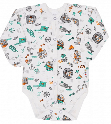 Боди детское для мальчика ТМ Софія Pirates р.62 молочный 311162 