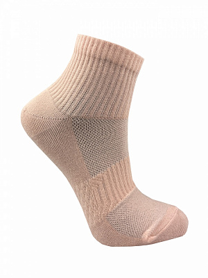 Носки женские Premier Socks Средние с резинкой и сеткой р.23-25 розовая пудра