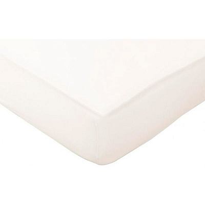 Простынь на резинке трикотажная 180x200 см кремовый Songer und Sohne 