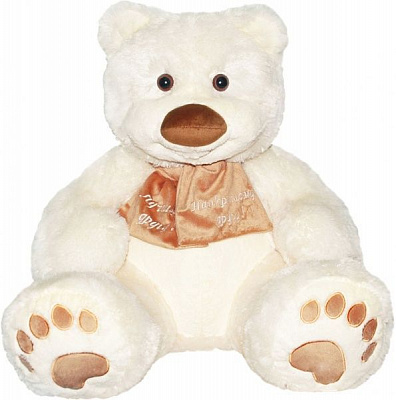 М'яка іграшка Тигрес Ведмежа Мемедик білий 50 см ВЕ-0075