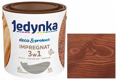 Антисептик Jedynka Deco & Protect Impregnat азиатский тик мат 2,5 л