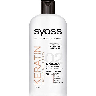 Кондиціонер Syoss Keratin для сухого і неживого волосся 500 мл