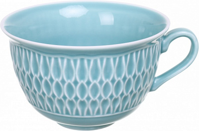 Чашка Sofia 350 мл порцелянова ментолова Cmielow