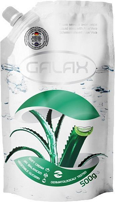 Мило рідке Galax антибактеріальне з екстрактом алоє 500 мл