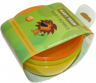 Набір тарілок Baby Team 3 шт. 6001