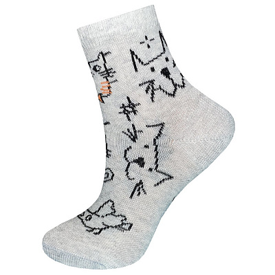 Носки детские унисекс Легка хода 9315 р. 14–16 серебряный меланж