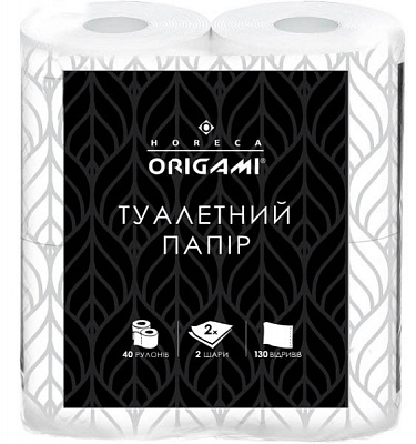 Туалетная бумага Origami Horeca белая двухслойная 4 шт.
