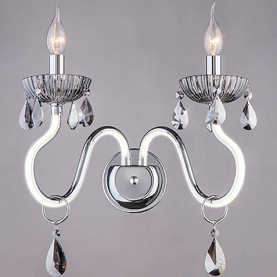 Бра Strotskis Oberon LED 7 Вт 2x60 Вт E14 хром 419/2