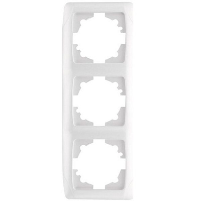 Рамка трехместная Viko CARMEN вертикальная белый 90571403