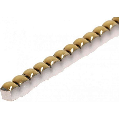 Плитка Cerossa Ceramica ребристий золото 0,7x25