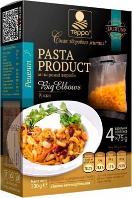 Макароны Терра Рожки в варочном пакете 300 г 