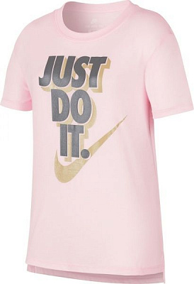 Футболка Nike G NSW TEE HILO JDI AH5150-632 S світло-рожевий