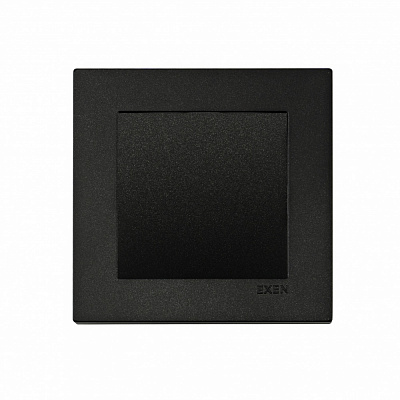 Механізм вимикача кнопковий одноклавішний EXEN Karell без підсвітки чорний 290-001402-200