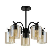 Люстра Miorro Glamour 5x40 Вт E27 матовый черный 51-311-188