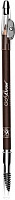 Олівець для брів Kiss Wooden Pencil зі стругачкою Chocolate Brown 1,2 г