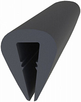 Уплотнитель в паз фигурный резиновый Mesan 1010 6,5х8,5 мм черный 