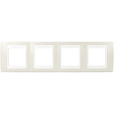 Рамка Unica MGU6.008.567 хамелеон песчаный/бежевый