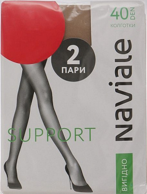 Колготки NAVIALE 1003 SUPPORT 2 пары 40 den naturale р. 4 натуральний