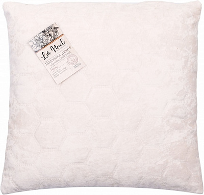 Подушка декоративна Greek Velvet 45x45 см молочний La Nuit