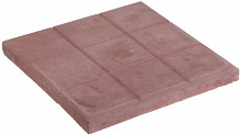 Тротуарна плитка Гранпліт Квадрат червона 300х300х30 мм