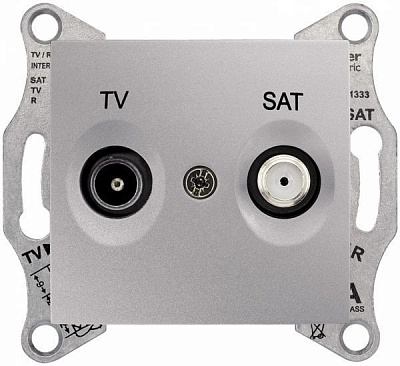 Розетка TV+SAT кінцева Schneider Electric Sedna алюміній SDN3401660