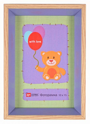 Рамка для фото Арт-Сервіс ЭА-00673 10x15 см бежевый с сиреневым 