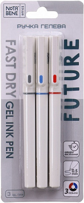 Набор ручек гелевых Nota Bene Future 3 шт. 