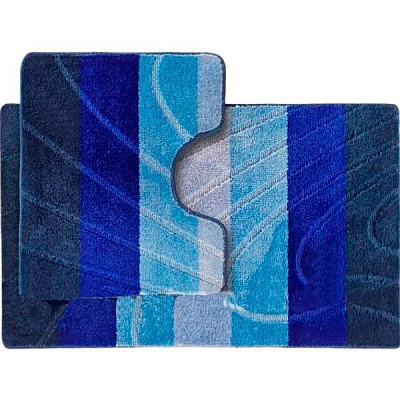 Набор ковриков Dariana ColorLine New 60х100 см + 50х60 см синий