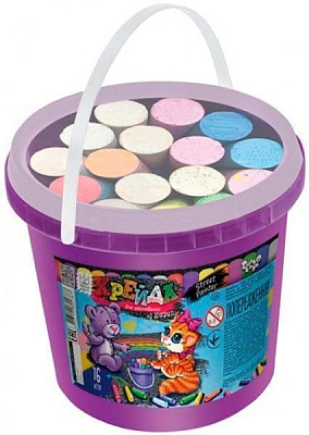 Набір крейди Danko Toys для малювання на асфальті в відрі MEL-03-01U