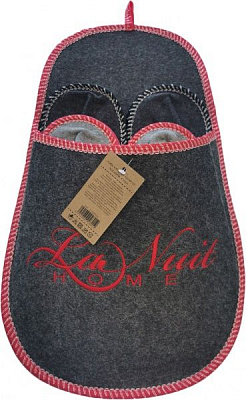 Набор тапочек La Nuit Home для гостей р. one size темно-серый 4 пары 