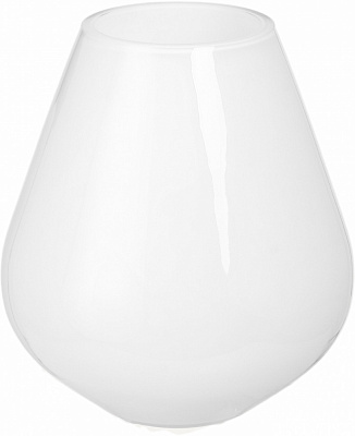 Ваза скляна Wrzesniak Glassworks Maestro Tear 22 см біла 17-9493A