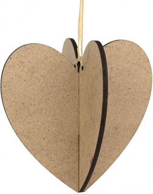 Заготовка Сердце 10x10 см 2 шт. Rosa Talent 