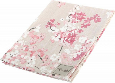 Серветка La Nuit Сакура Квітка рожева 35x45 см сірий із рожевим